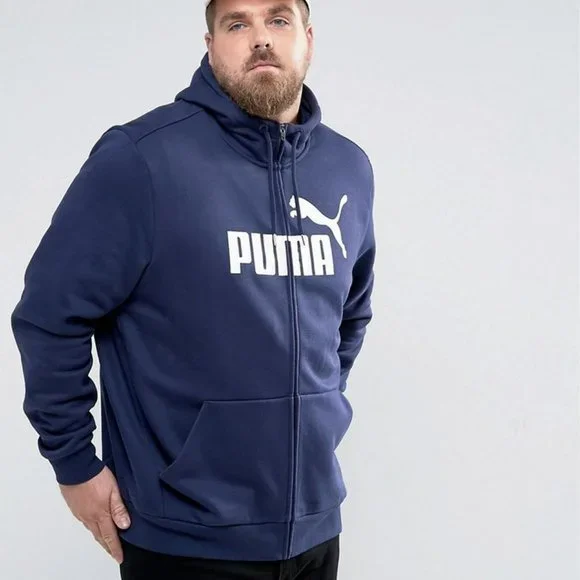 Puma Shirts Puma Essential Big Logo Full Zip Hoodie Brand New